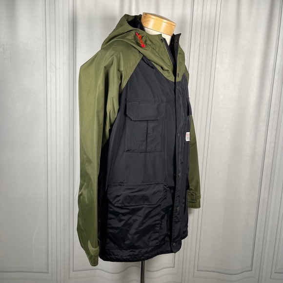 Topo Designs Mountain Jacket XL Made in USA Black Olive Nylon‎ - Picture 2 of 16